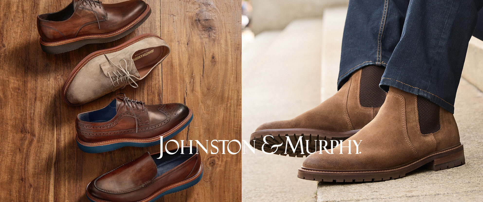 Dean's Clothing Featured Brand - Johnston & Murphy shoes.
